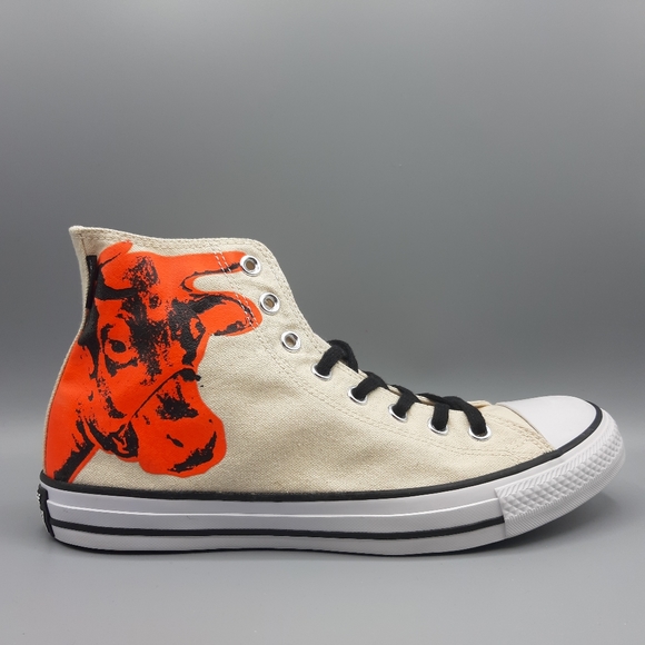 New Converse Andy Warhol Hi Top COW PRINT Pop Art - Picture 5 of 13